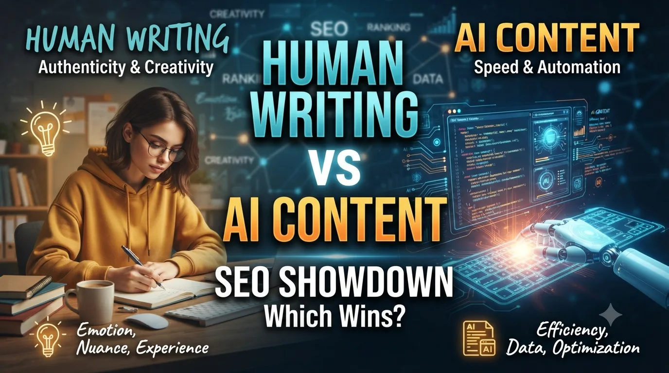 Human Writing vs AI Content SEO