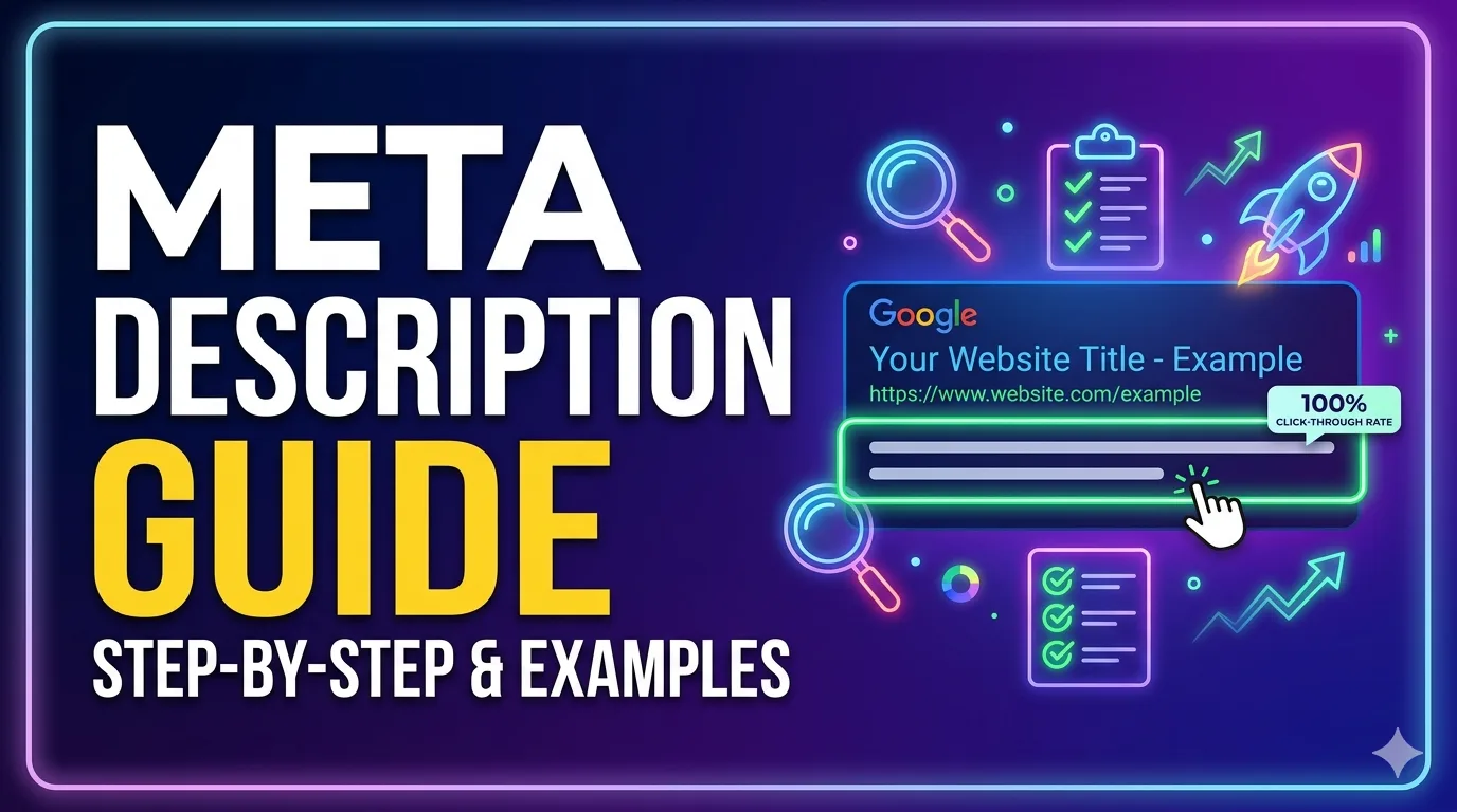 Meta description guide - Open Graph featured image with SEO snippet example